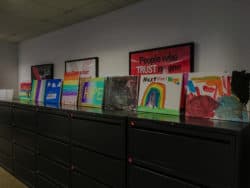 Paintings made by the NXLP Kids for HOPE Week